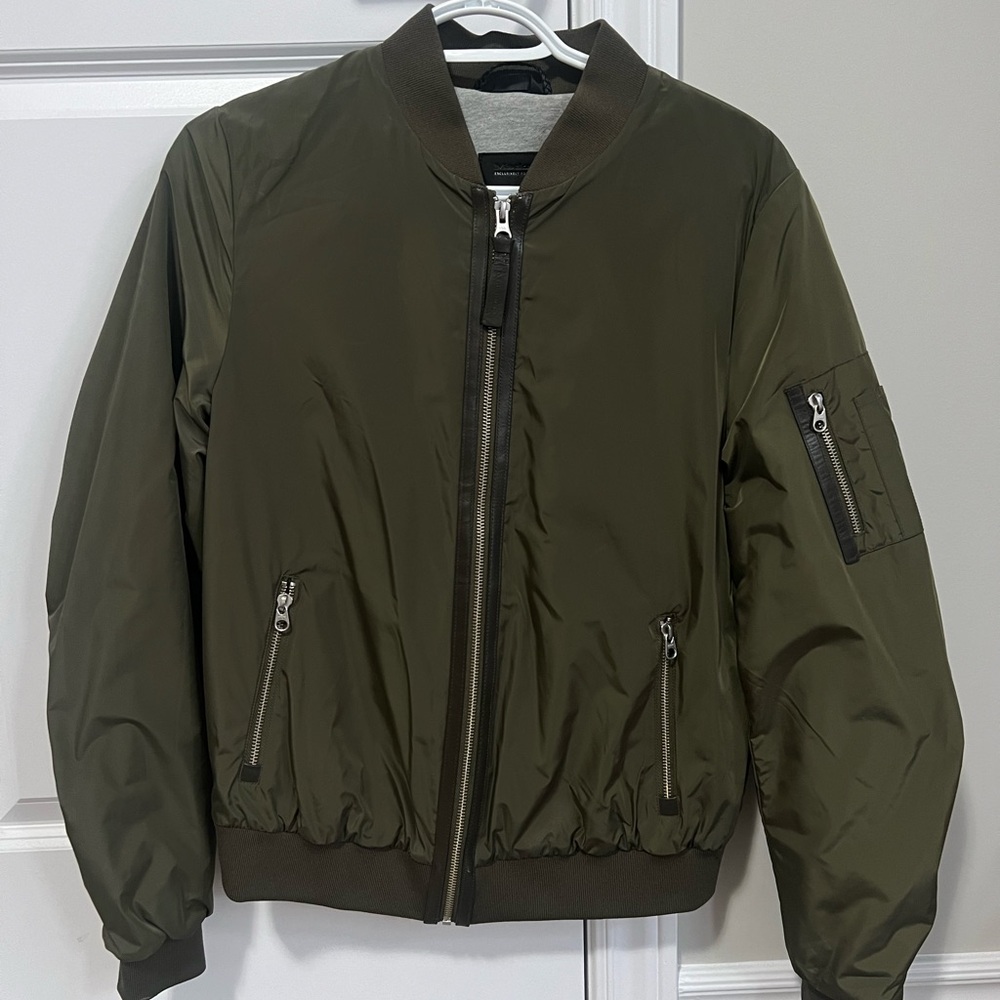 Olive Green Bomber Jacket